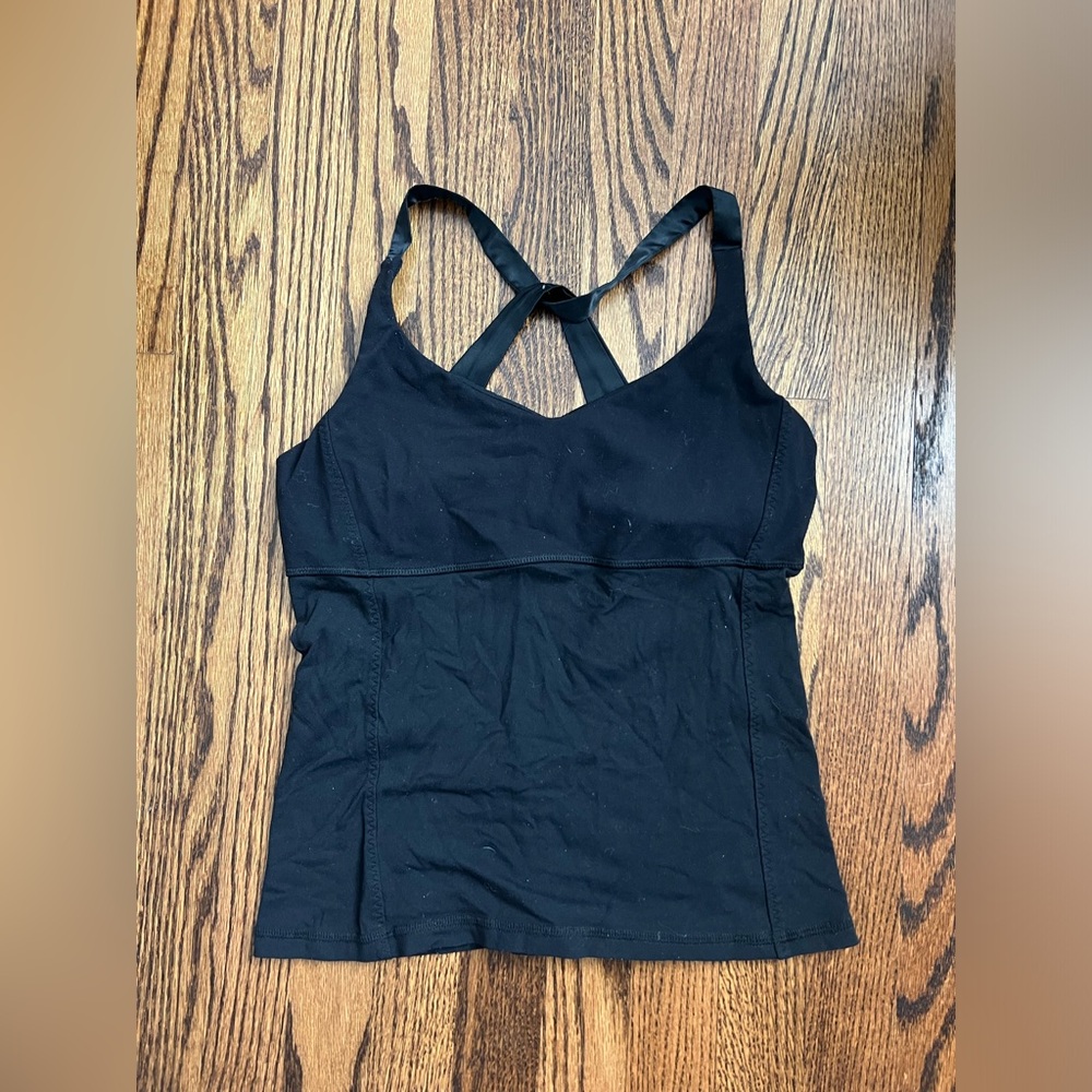 Black Vintage Lululemon Spaghetti Strap Racer Back Tank Top